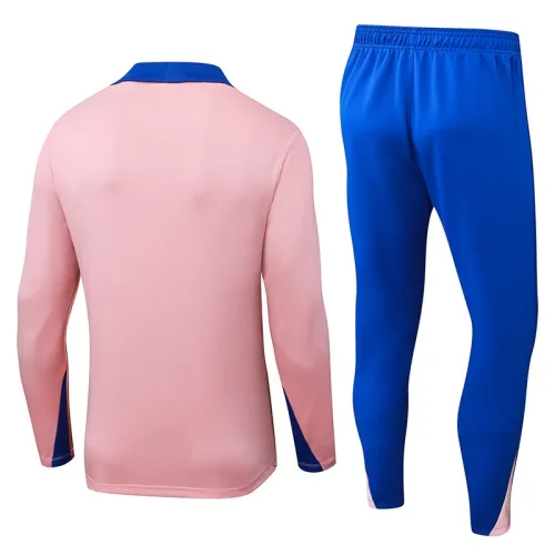 25-26 France Pink Half Pull Tracksuit (半拉链)