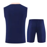 25-26 France Royal blue Tank top and shorts suit
