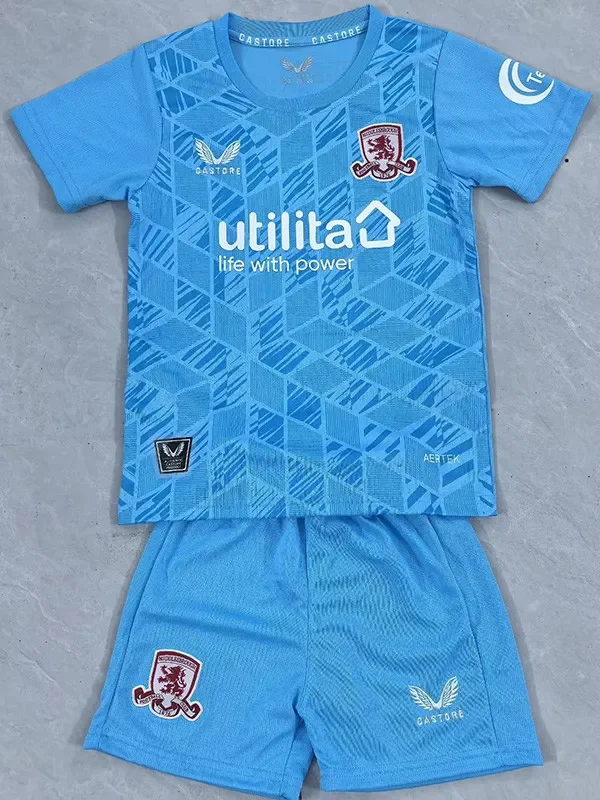 25-26 Middlesbrough Third Kids Soccer Jersey