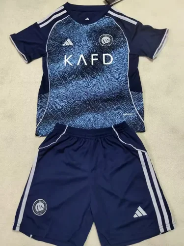 25-26 AL-Nassr Away Kids Soccer Jersey