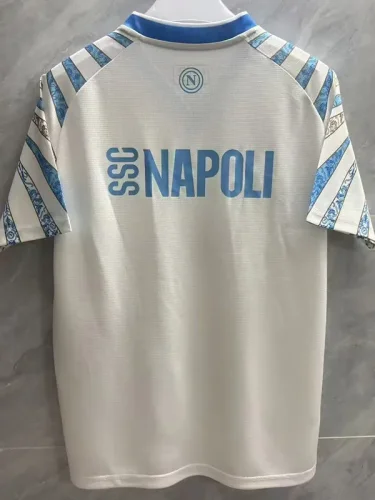 25-26 Napoli White Blue Training Shirts