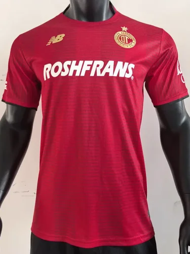 25-26 Toluca Home Player Version Soccer Jersey (带星)