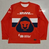 25-26 Pumas UNAM Orange Red Long Sleeve Goalkeeper Soccer Jersey (长袖)