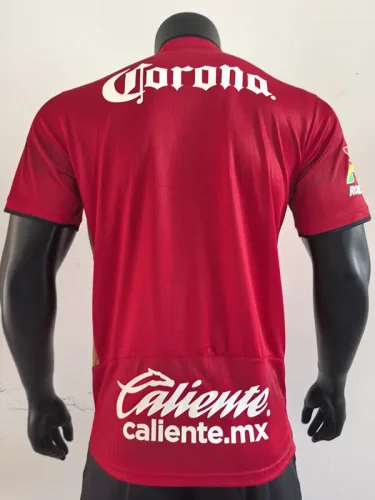 25-26 Toluca Home Player Version Soccer Jersey (带星)