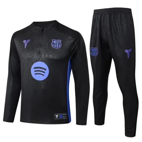 25-26 BAR Black Half Pull Tracksuit #B2596(半拉链)