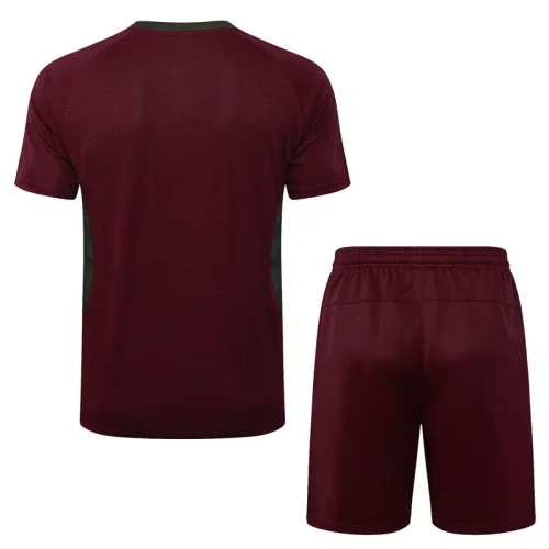 25-26 Fluminense Jujube red Training Short Suit #D25179