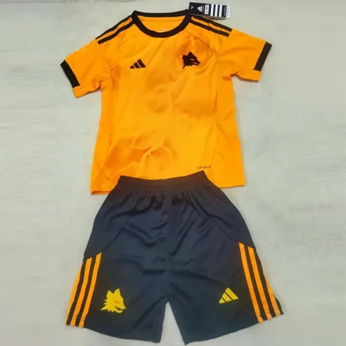 25-26 Roma Away Kids Soccer Jersey