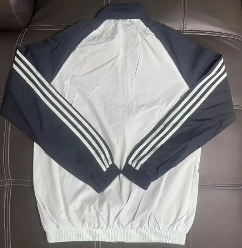 25-26 Boca Juniors Black White Windbreaker