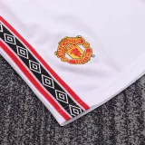 1998-1999 Man Utd White Kids Retro Soccer Jersey