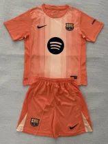 25-26 BAR Orange Goalkeeper Kids Soccer Jersey