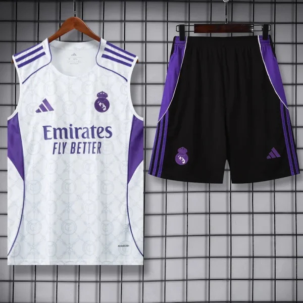 25-26 RMA White Tank top and shorts suit