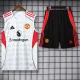 25-26 Man Utd White Tank top and shorts suit