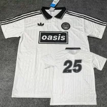2025 Ad Oasis Joint Edition #25 White Polo Short Sleeve (黑边)
