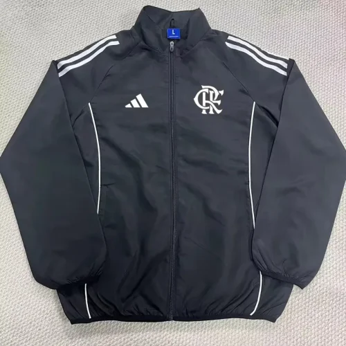 25-26 Flamengo Black Windbreaker