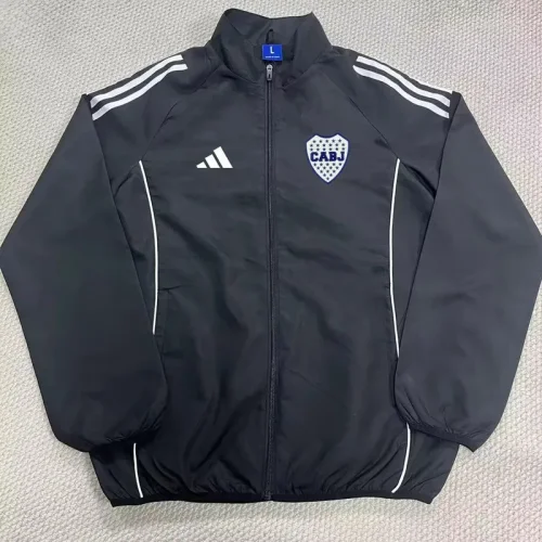 25-26 Boca Juniors Black Windbreaker