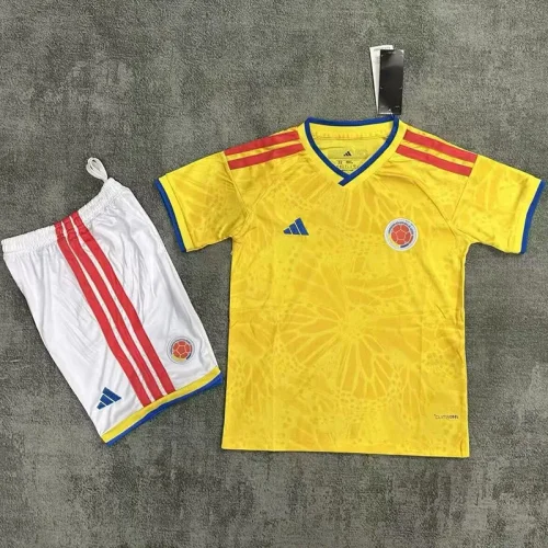 25-26 Colombia Home Kids Soccer Jersey