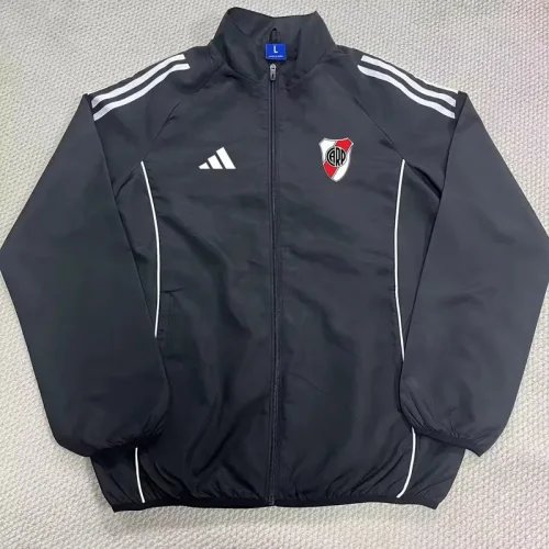 25-26 River Plate Black Windbreaker