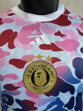 25-26 Bathing APE Blue Pink Special Edition Player Version Training shirts