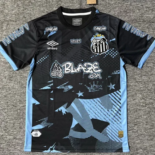 25-26 Santos FC Black Special Edition Fans Training Shirts