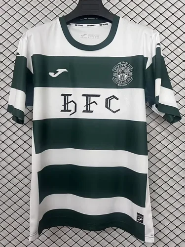 25-26 Hibernian FC Green 150th Anniversary Fans Soccer Jersey
