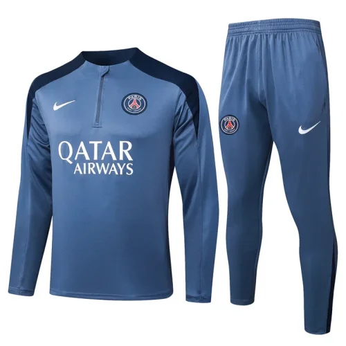 25-26 PSG Gray Half Pull Tracksuit #B25104(半拉链)