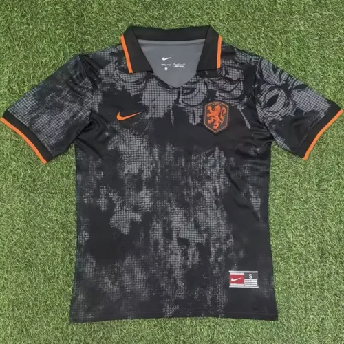 25-26 Netherlands Black Special Edition Fans Soccer Jersey