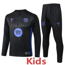 25-26 BAR Black Kids Half Pull Tracksuit #E25165(童装)(半拉链)