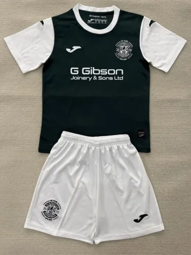 25-26 Hibernian FC Home Kids Soccer Jersey