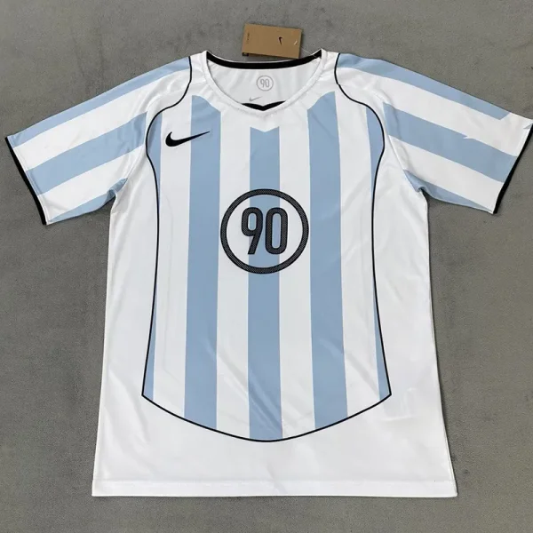 25-26 NK Blue White Fans Training Shirts