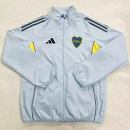 25-26 Boca Juniors Light gray Windbreaker (黑边)