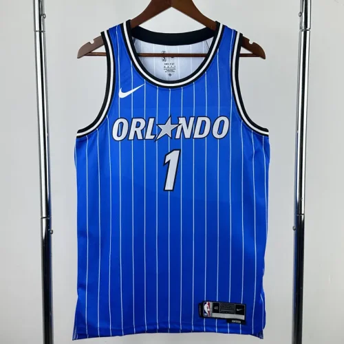 25-26 Magic HARDAWAY #1 Blue Top Quality Hot Pressing NBA Jersey(条纹)