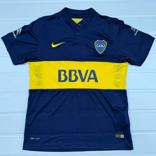 2014-2015 Boca Juniors Home Retro Soccer Jersey