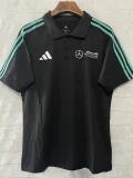 2025 F1 Mercedes Black Polo Racing Suit(有领)