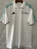 2025 F1 Mercedes White Polo Racing Suit (有领)