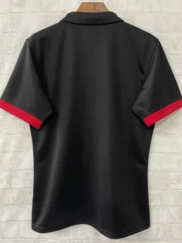 2025 New Zealand Black Home Polo Rugby Jersey (有领)