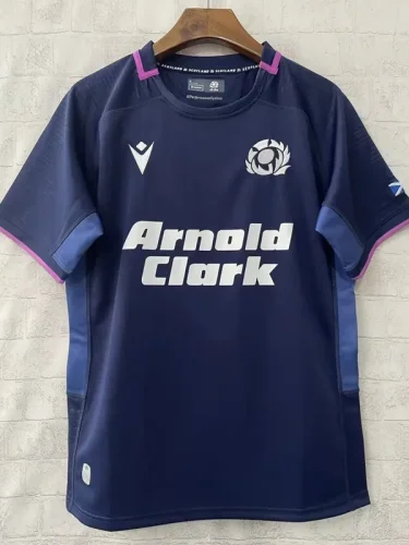 2025 Scotland Home Royal Blue Rugby Jersey (圆领)