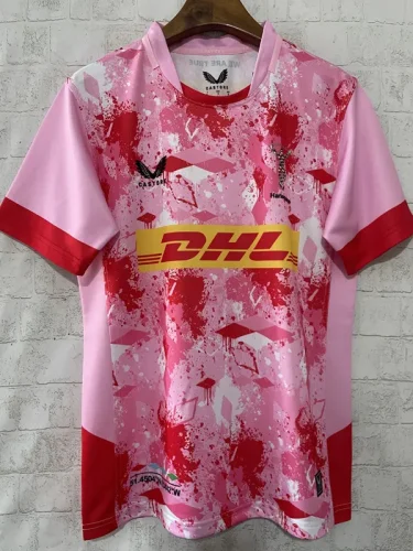 2026 Harlequins Pink Rugby Jersey (圆领)