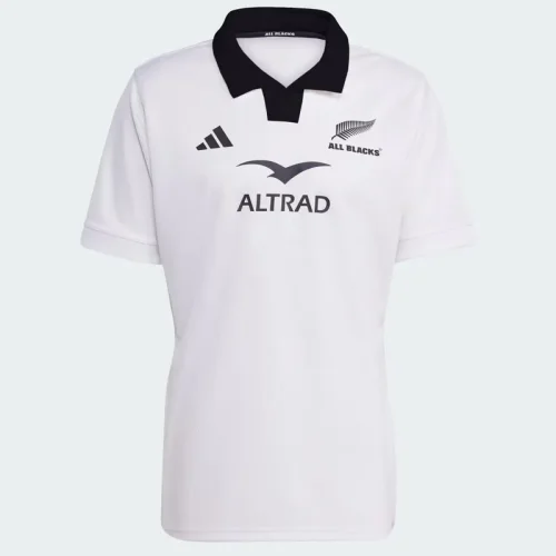 2025 New Zealand White Home Polo Rugby Jersey (有领)