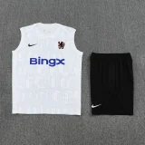 25-26 CHE White Tank top and shorts suit