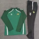 25-26 Real Betis Green Half Pull Tracksuit (Pants Have Pocket)(半拉链)