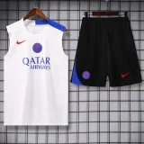 25-26 PSG White Tank top and shorts suit