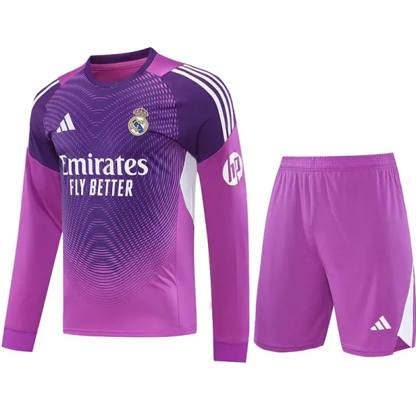 25-26 RMA Purple GoalKeeper (Long Sleev Suit) Soccer Jersey (长袖)
