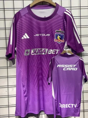 25-26 Colo-Colo Purple Goalkeeper Fans Soccer Jersey