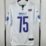 25-26 PSG #75 Casual Edition White NFL Jersey