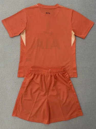 25-26 TOT Orange GoalKeeper Kids Soccer Jersey