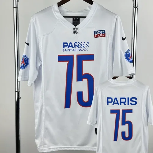 25-26 PSG #75 Casual Edition White NFL Jersey