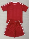 25-26 Bayern Red Goalkeeper Kids Soccer Jersey