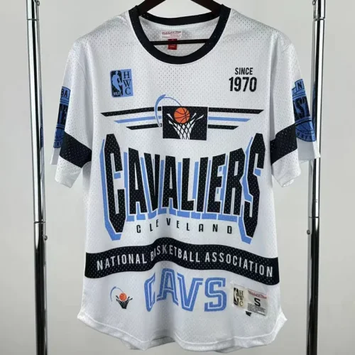 2026 Cleveland Cavaliers White Retro High Quality Casual T-Shirt #MN
