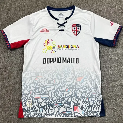 25-26 Cagliari Away Fans Soccer Jersey