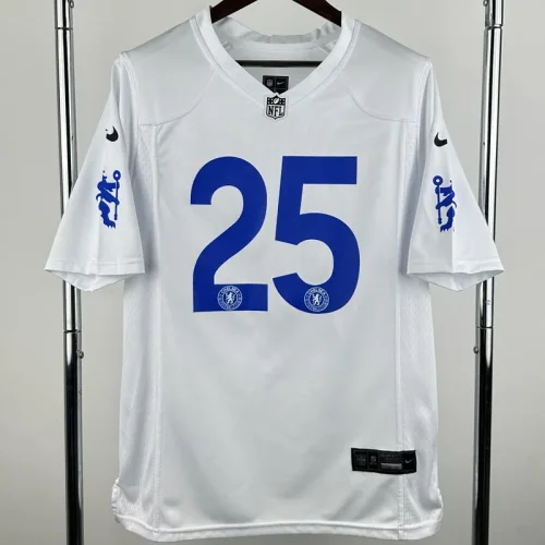 25-26 CHE #25 Casual Edition White NFL Jersey
